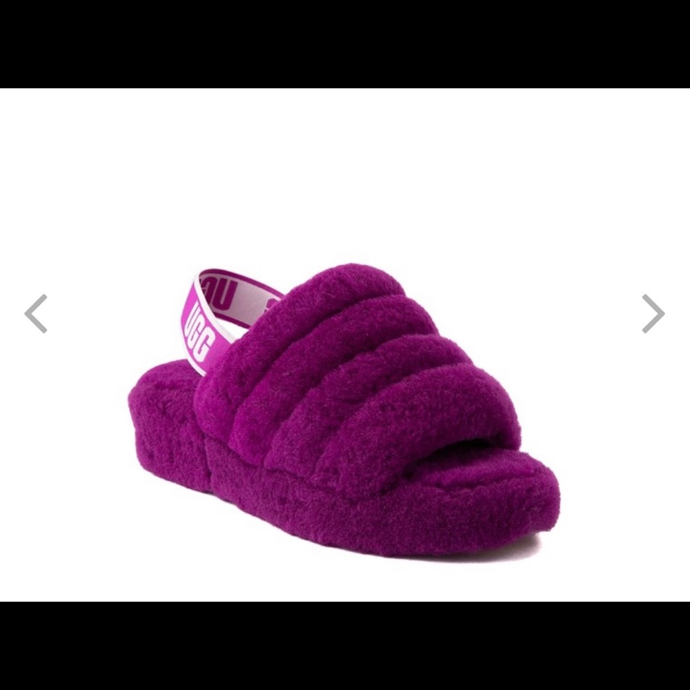 UGG Women's Fluff Yeah Slide Slipper- Berrylicious